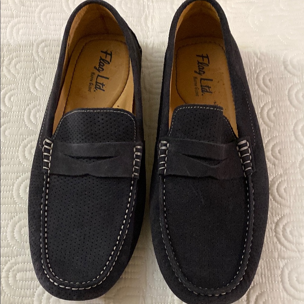 Dillard’s Flag Ltd. Nappa glove Black Men's Loafers New